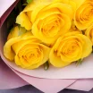 Букет из 5 желтых роз (60-70 см) 3
